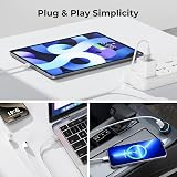 USB A to USB C Adapter 4Pack Aluminum Type C Female Converter view 6