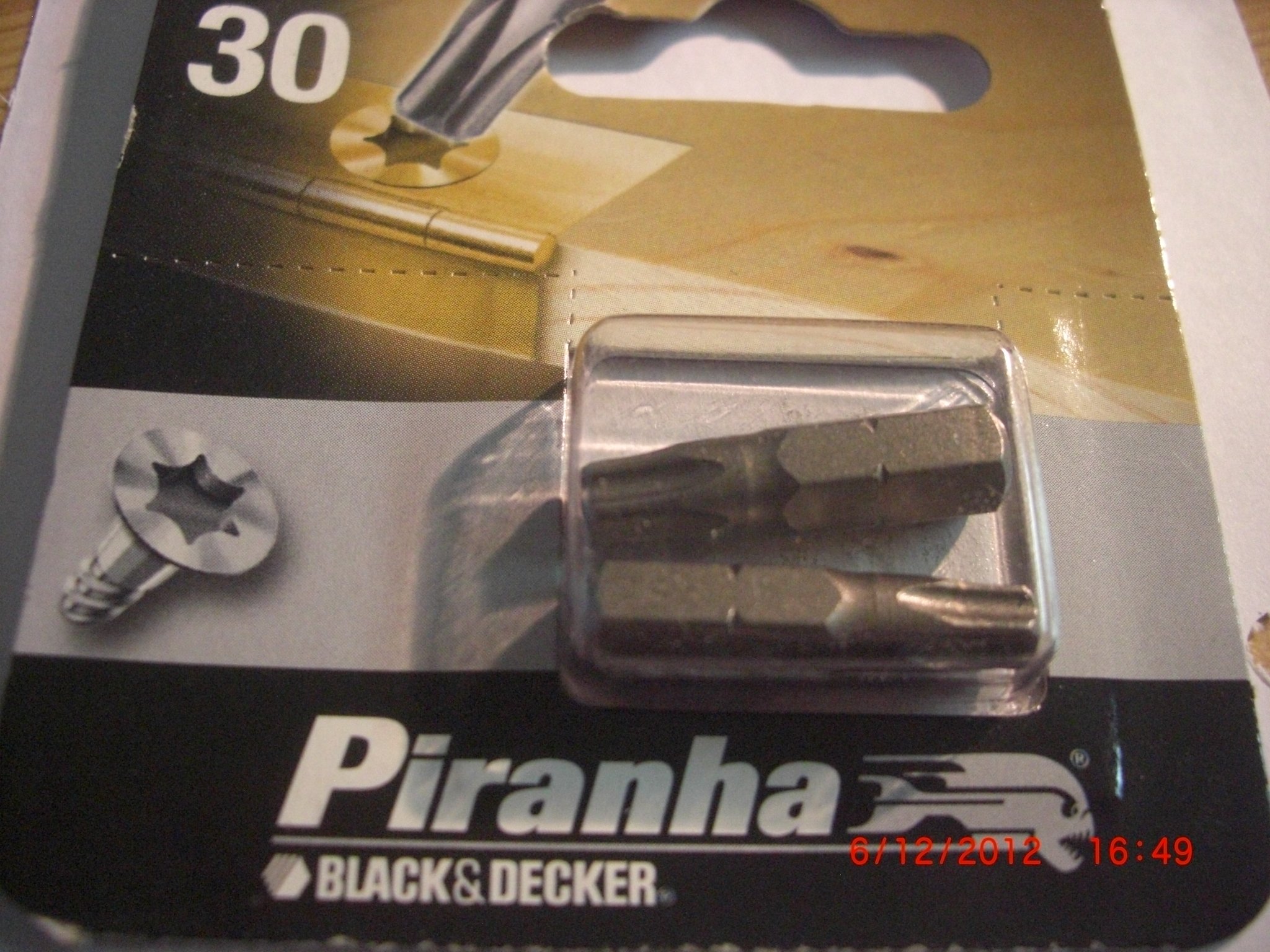 Piranha X61064-XJ T30 25mm Bit Screwdriver (2 Pieces)