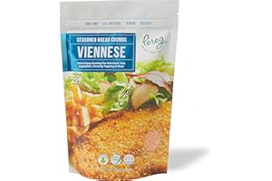 Pereg Bread Crumbs Viennese (12 Oz) - Crispy Crunchy Breadcrumbs for Coating & Stuffing - Coat Schnitzel, Vegetables, Fish, Meatballs - Kosher Certified - Resealable Packaging
