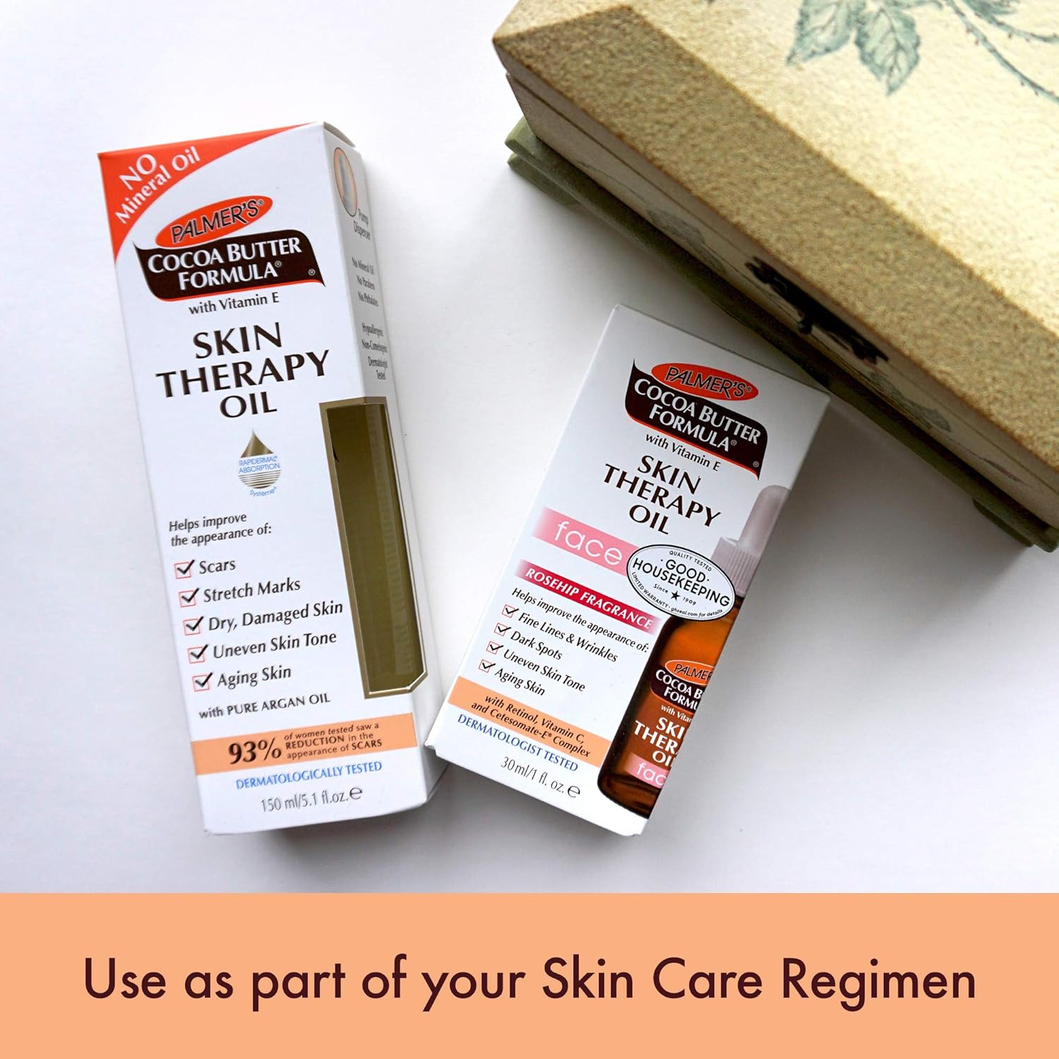 Palmer's Cocoa Butter Formula Moisturizing Skin Therapy Oil for Face with Vitamin E, Rosehip Fragrance, 1 Ounce: Beauty