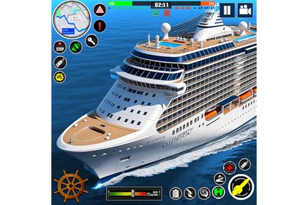 US Army Cruise Ship Cargo Transport Simulator 3d - Offroad Police Car driving High Speed boat parking games