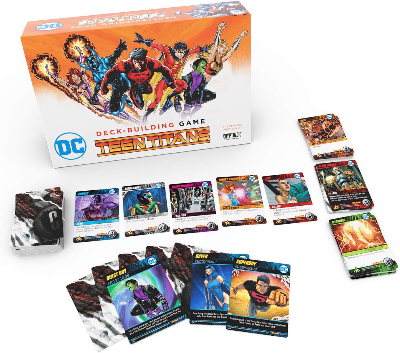 Cryptozoic Entertainment Teen Titans DC Deck Building Game, Multicolor, Small - Image 3