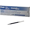 Pentel Refill Ink for EnerGel Pen Needle Tip, Fine, 12 Pack, 0.5mm, Sky Blue (LRN5-S)