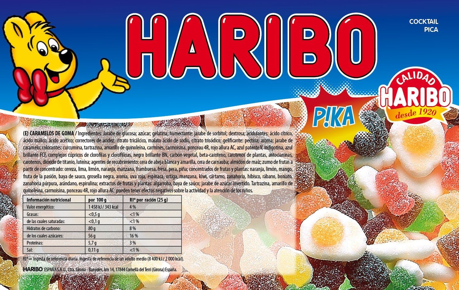 1KG Cocktail pica de Haribo