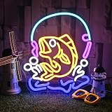 SIGNSHIP Fishing Neon Sign LED Light Wall Decor USB Powered view 1