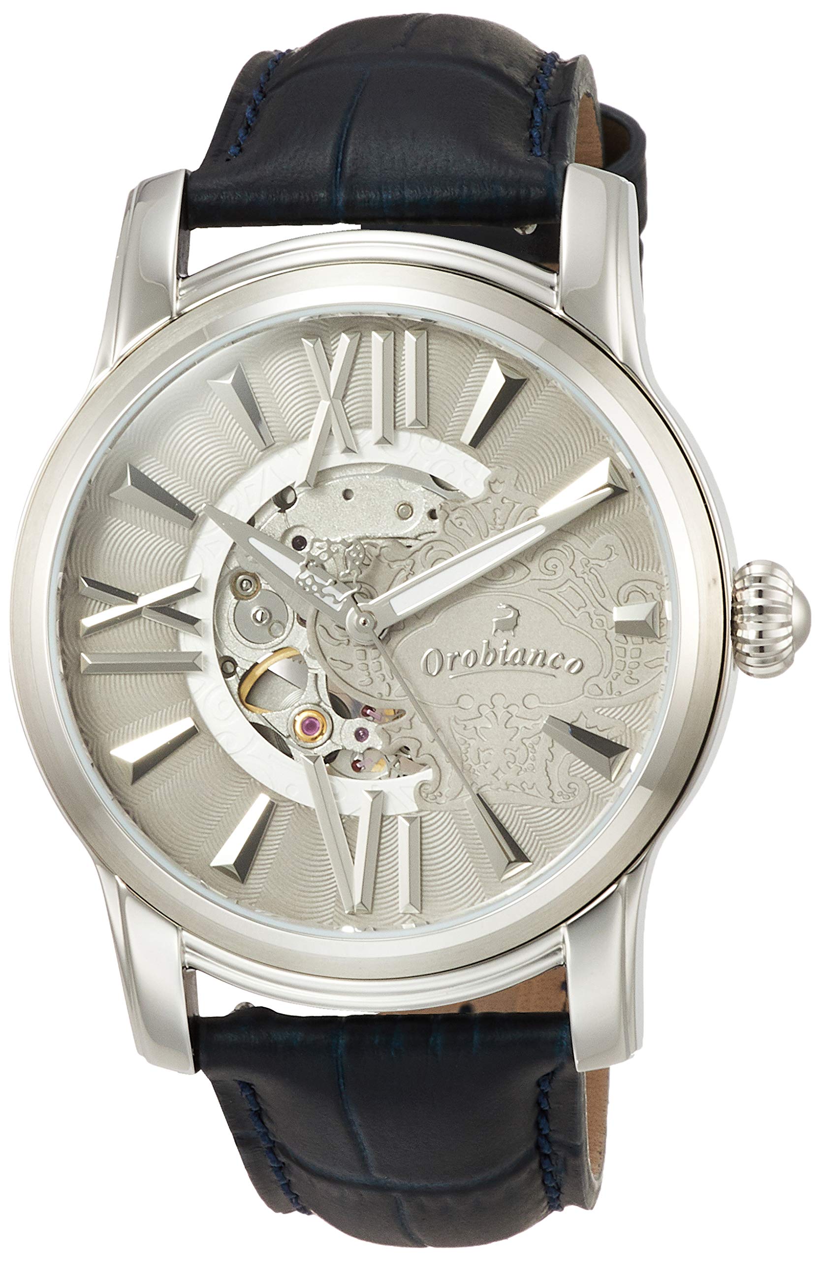 オロビアンコ 自動巻き腕時計 OR0011 メンズ  美品 Mua [オロビアンコ] 腕時計 OR0011N5 メンズ 正規輸入品 ブルー