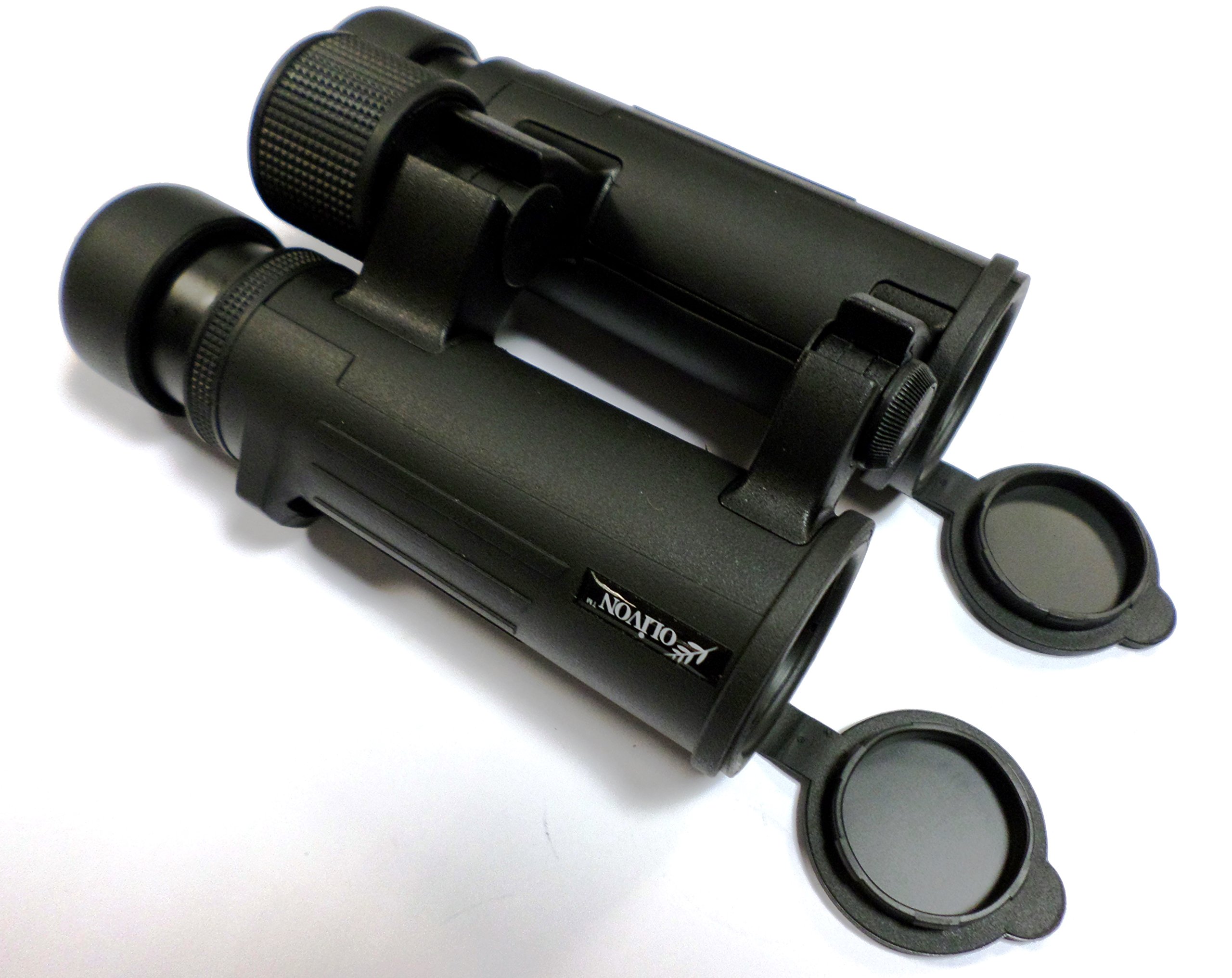 Olivon 10x34 PC-3 Binoculars - BAK4, Phase-coated, Waterproof/Fog Resistant, Open bridge compact