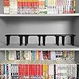 Amazon.com: 2 Pack Shelf Riser for Displaying Two Rows of Books on a ...