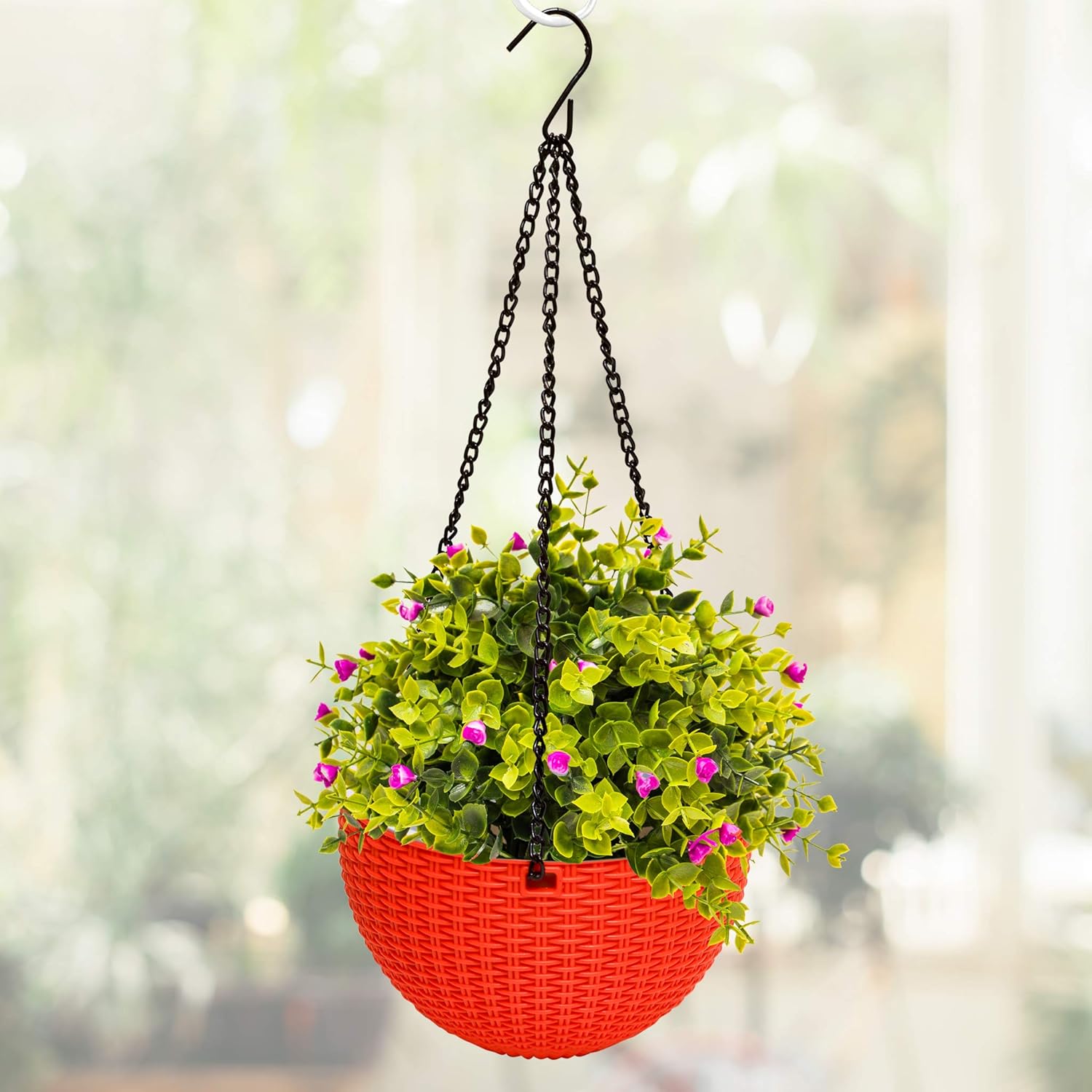 Giftofy Flower Pot Hanging Basket Self Watering Planters for Balcony