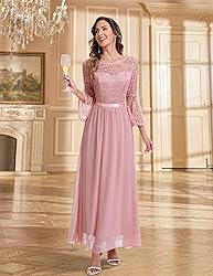 Wedtrend Women's Prom Dress Bell Sleeve Long Formal
