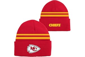 OUTERSTUFF NFL Kids Youth 8-20 Official Cold Weather Striped Cuffed Knit Beanie Hat