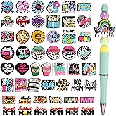 50Pcs Mama Silicone Focal Beads Bulk for Pens Mom Club Silicone Beads Focal for Beaded Pen Keychain Making