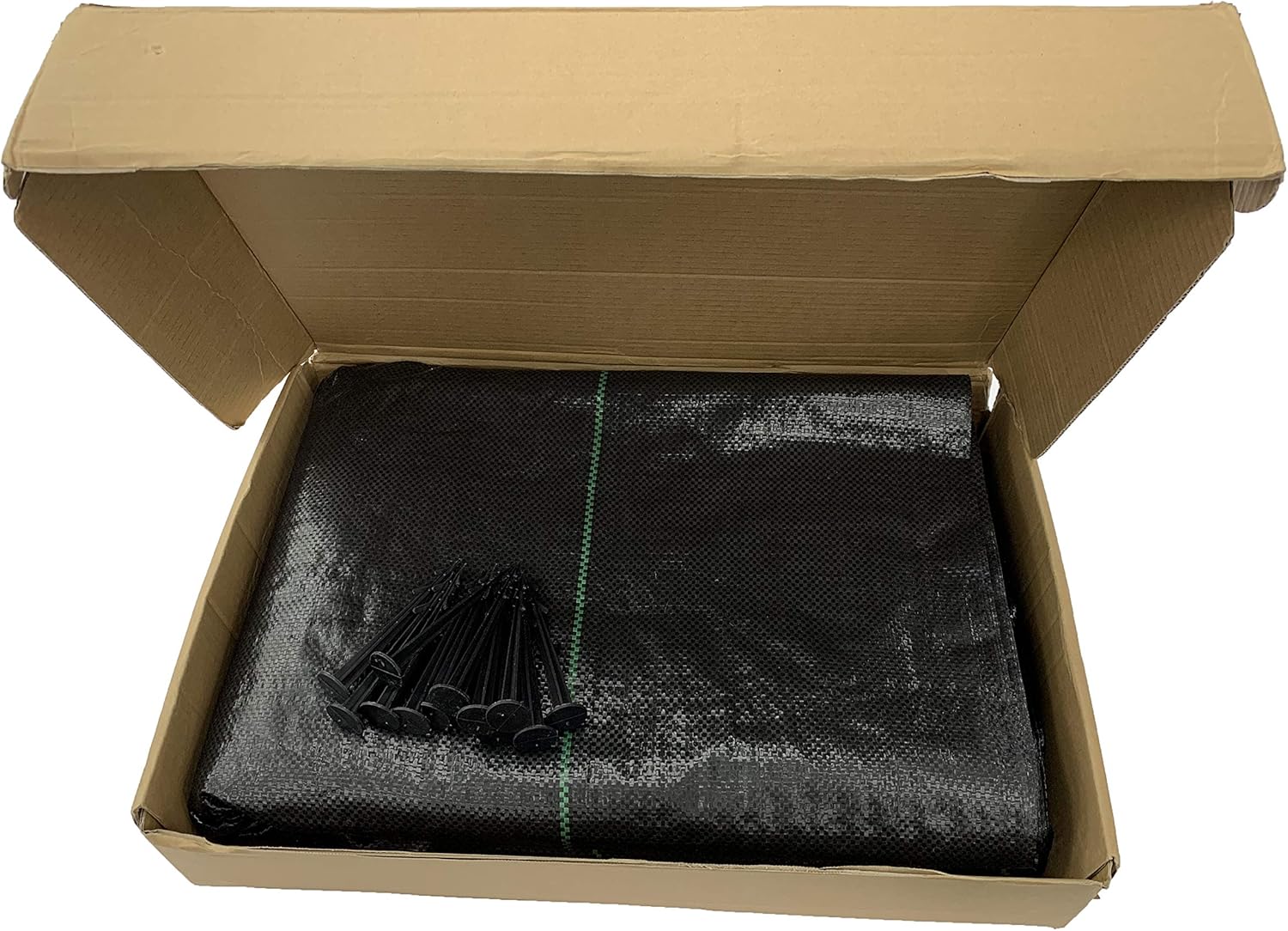 Yuzet Heavy Duty Weed Control Fabric, 1m x 50m, with 40 Free Pegs