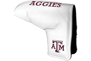 Team Golf NCAA Team Golf NCAA Tour Blade Putter Cover (White), Fits Most Blade Putters, Scotty Cameron, Taylormade, Odyssey, Titleist, Ping, Callaway