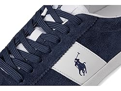 POLO RALPH LAUREN, Men, Court Vulc Leather-Suede