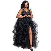 Bloom Tulle Skirts for Women Adult Tutu 80s Prom Dress Tutus for Women with Lining Plus Size Tulle Dress Adult Tutu Skirts