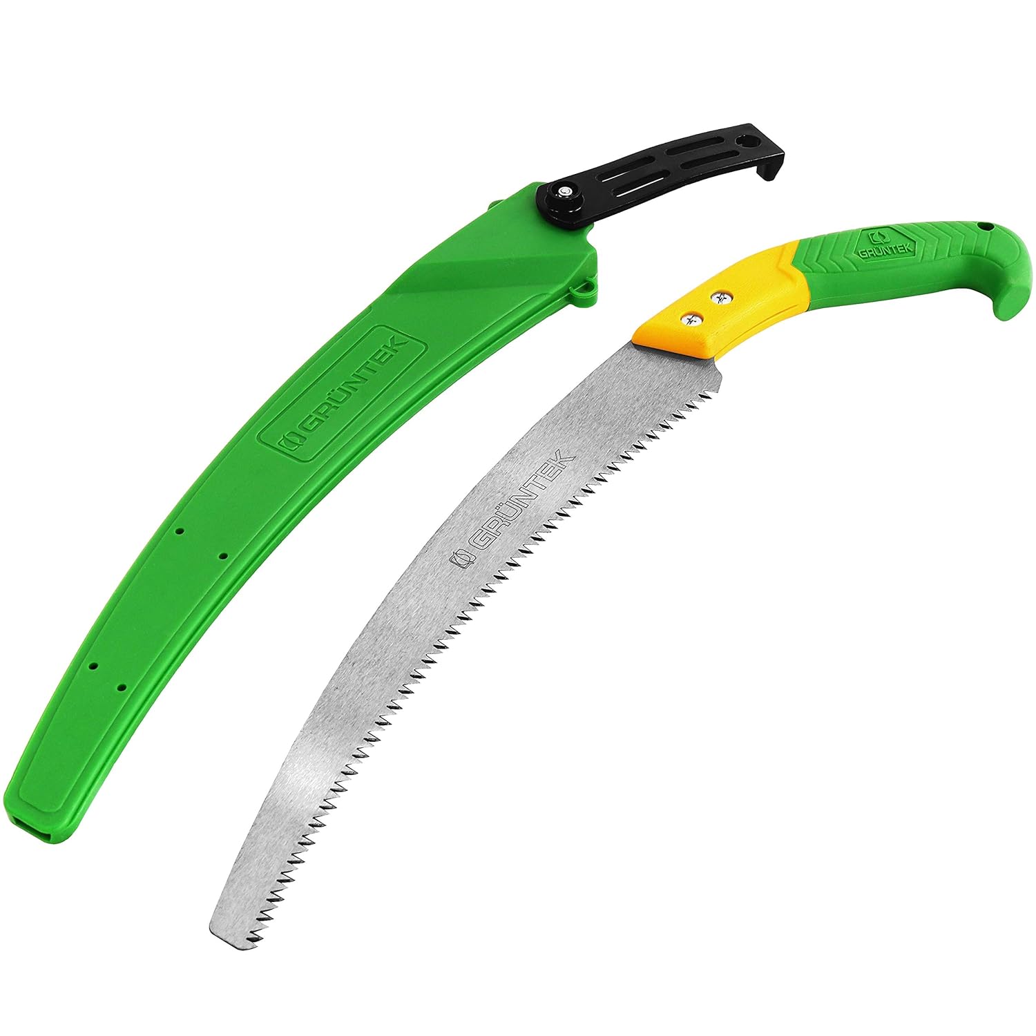 GRÜNTEK Curved Pruning Garden Saw ORCA 330mm. Hand Saw for Gardening