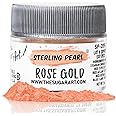 The Sugar Art - Sterling Pearl - Edible Shimmer Powder For Decorating Cakes, Cupcakes, Cake Pops, & More - Dust on Shine & Luster to Sweets - Kosher, Food-Grade Coloring - Rose Gold - 2.5 grams