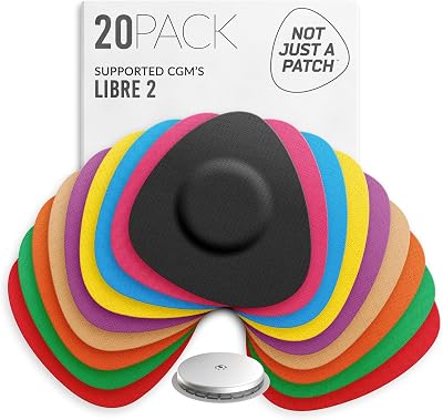 NOT JUST A PATCH Freestyle Libre 2 Sensor Covers 20 Pack Multicolor