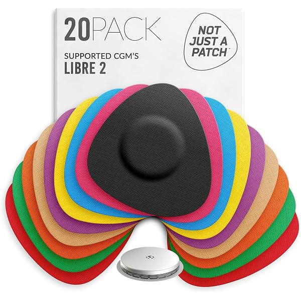 Waterproof Sensor Covers For Libre 2, 20 Pack Transparent Freestyle Libre Adhesive Patches Waterproof Transparent Continuous Protectionfor 14 Days