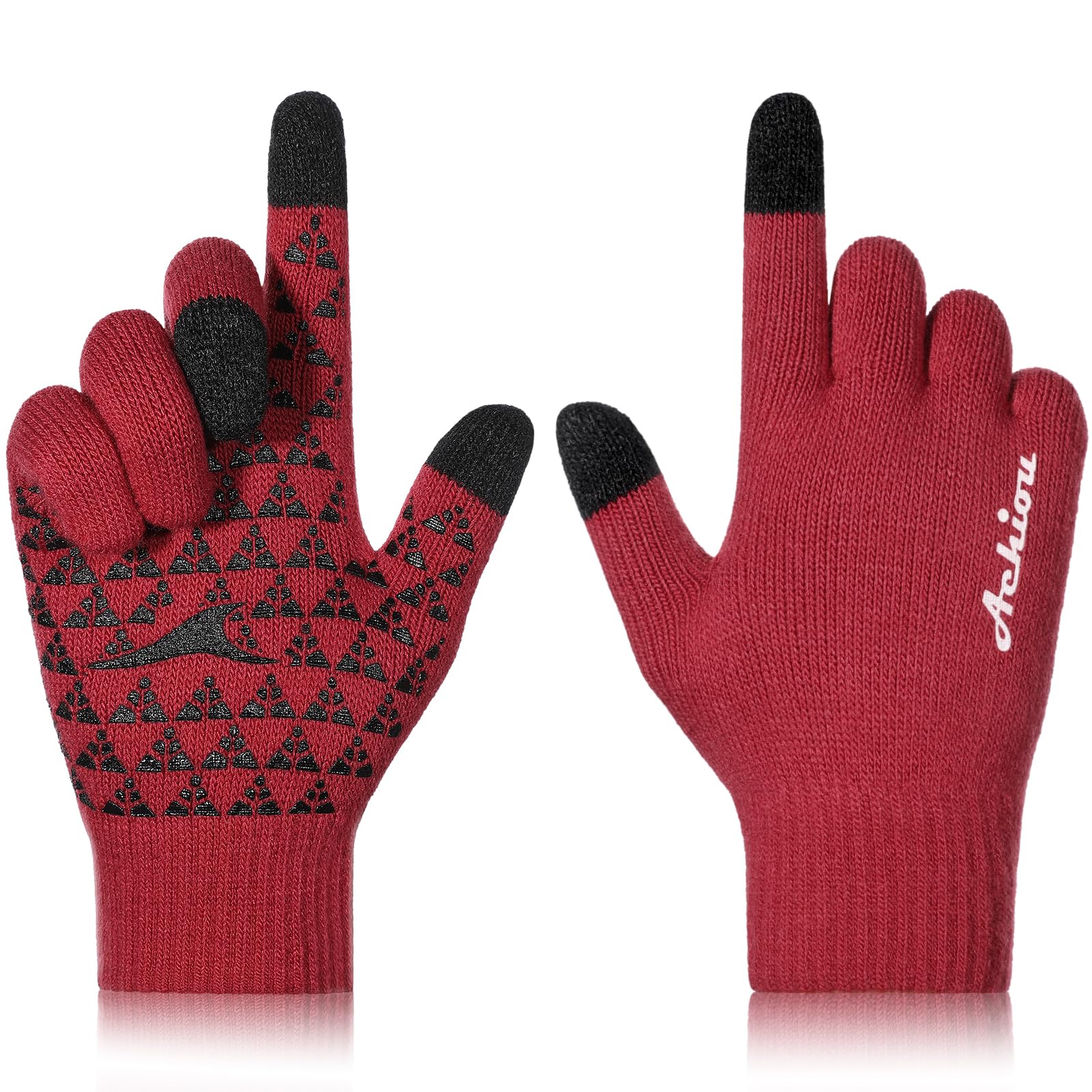 Achiou Winter Gloves, Glove for Men Women, Upgraded