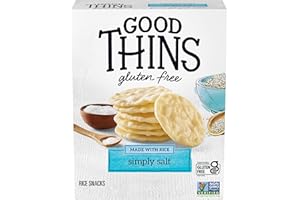 GOOD THINS Simply Salt Rice Snacks Gluten Free Crackers, Snack Crackers, 3.5 oz