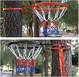 Dinghaole 2 PCS Heavy Duty Basketball Net Tri-Colored Replacement Nets view 7