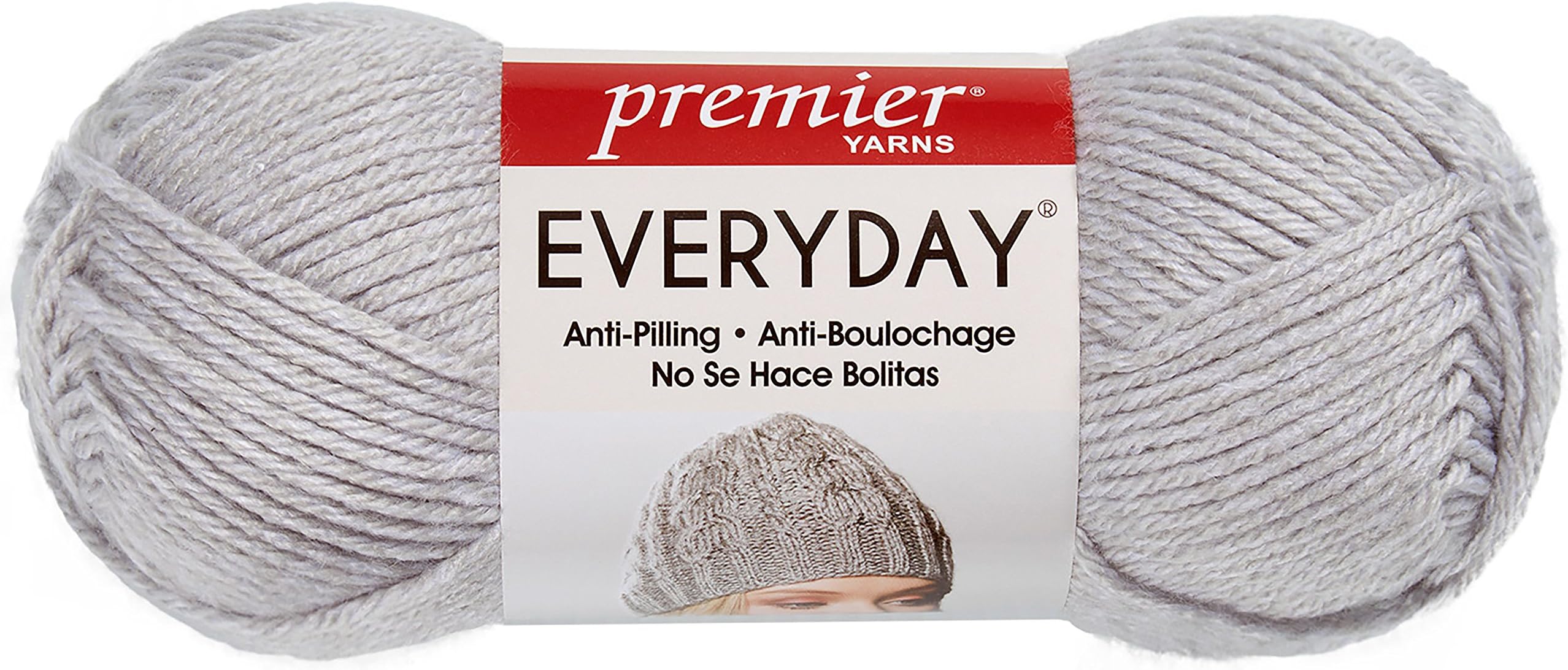 Premier Yarns 110-13 Everyday Soft Worsted Heather Yarn-Fog