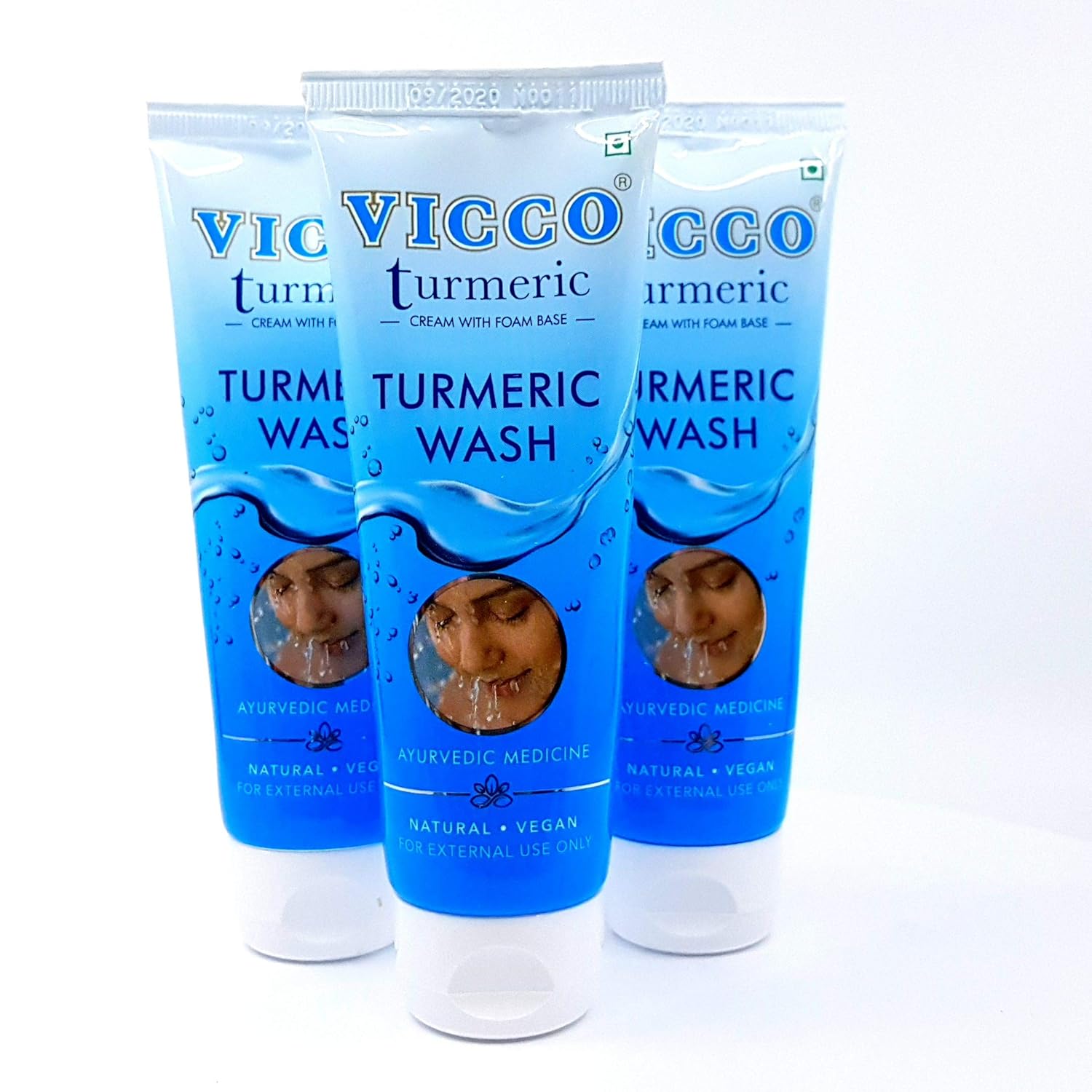 Vicco Turmeric Face Wash-70g(Pack of 3 