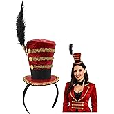 Nicky Bigs Novelties Ring Master Hat, Lion Tamer Hat, Ring Leader Hats, Circus Hats, Ringmaster Costume Women