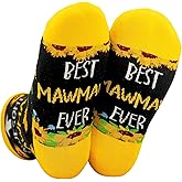 InnoBeta Mawmaw Gifts, Mothers Day Gifts for Mawmaw, One Size Crew Socks on Mother's Day, Christmas, Birthday