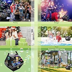 Theefun Bubble Machine: Remote Control 750ML Metal