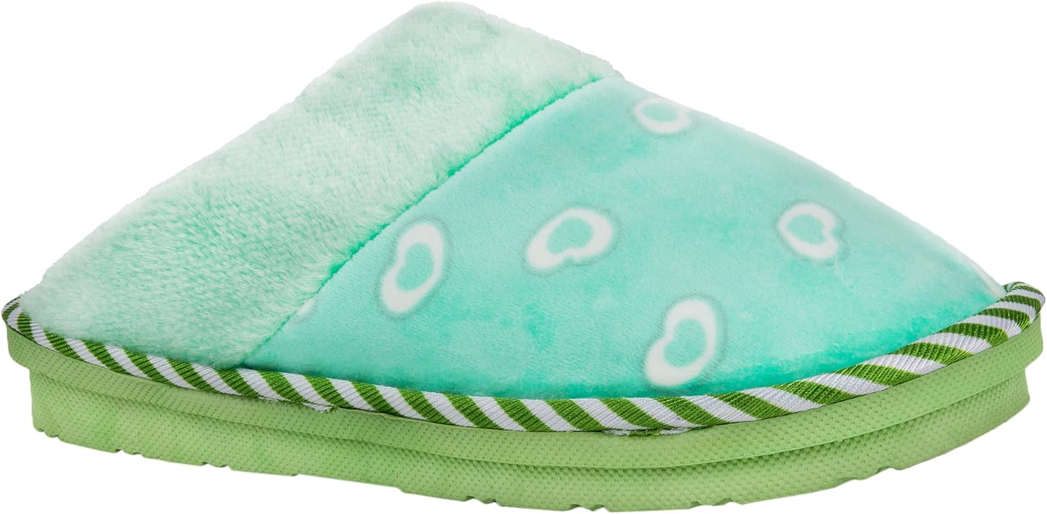 green bedroom slippers