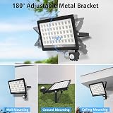 NATPOW Security Lights Outdoor Motion Sensor 100W 11000LM 2 Pack view 4