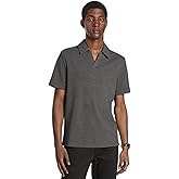 Michael Kors Mens Short Sleeve Ribbed Johnny Collar Polo