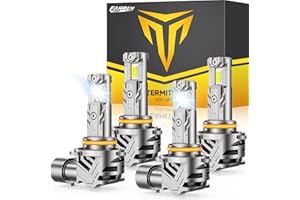 FAHREN 9005 9006 Bulbs Combo, 60000LM 900% Super Bright 9005 9006 Off-Road Use or Fog Light Bulbs, 6500K White Quick Install No Adapter Needed, Pack of 4