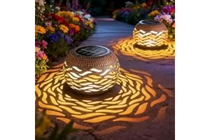 Solar Lanterns Outdoor Waterproof,3 Mode Retro Metal Solar Lantern Lights - 8 Color Changing Decorative Table Lantern Gifts f