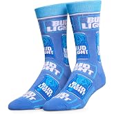 Crazy Socks &ndash; Beer Theme Novelty Crew Socks &ndash; Large &ndash; Funny Drinking Humor Socks Gift for Men Women