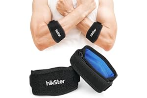 Hikster Tennis Elbow Brace for Men & Women, 2 Pack Golfers Elbow Brace, Upgraded Tennis Elbow Strap Elbow Support with EVA Co