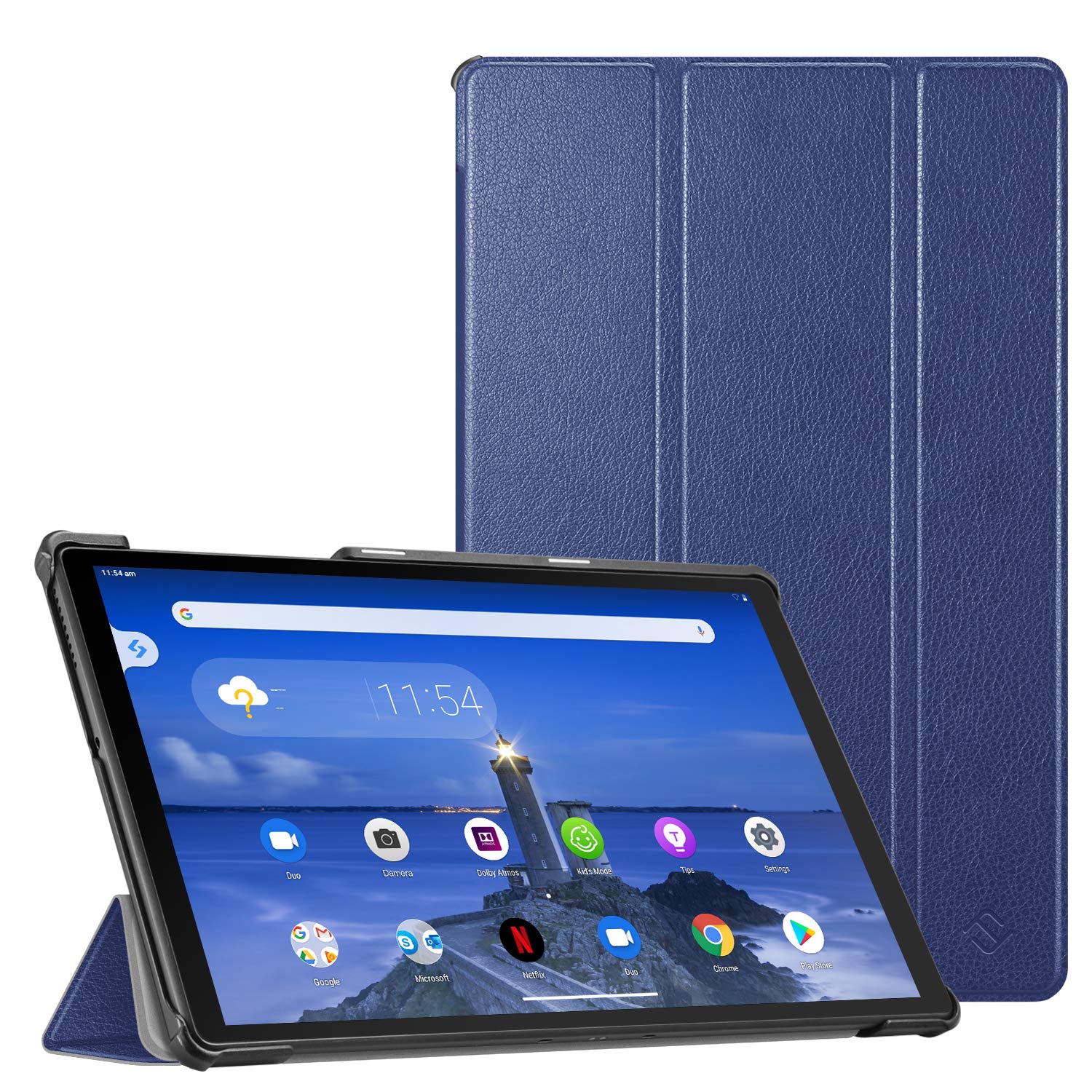 CaseBot Case for Lenovo Tab M10 Plus 10.3", Lightweight Slim Shell Stand Cover with Auto Sleep/Wake for Lenovo Tab M10 Plus (2020 2nd Gen) TB-X606F / TB-X606X 10.3" FHD Android Tablet, Navy