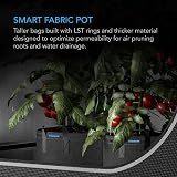 AC Infinity 20L Heavy Duty Fabric Pots 5-Pack for Plant Growth view 2