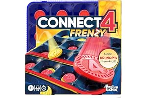 HASBRO GAMING Connect 4 Frenzy Game | Bounce Discs 4 The Win | Family Party Games for Kids, Teens, and Adults | Ages 8+ | 2 to 6 Players | 10 Mins. | Portable Games | Christmas Stocking Stuffers