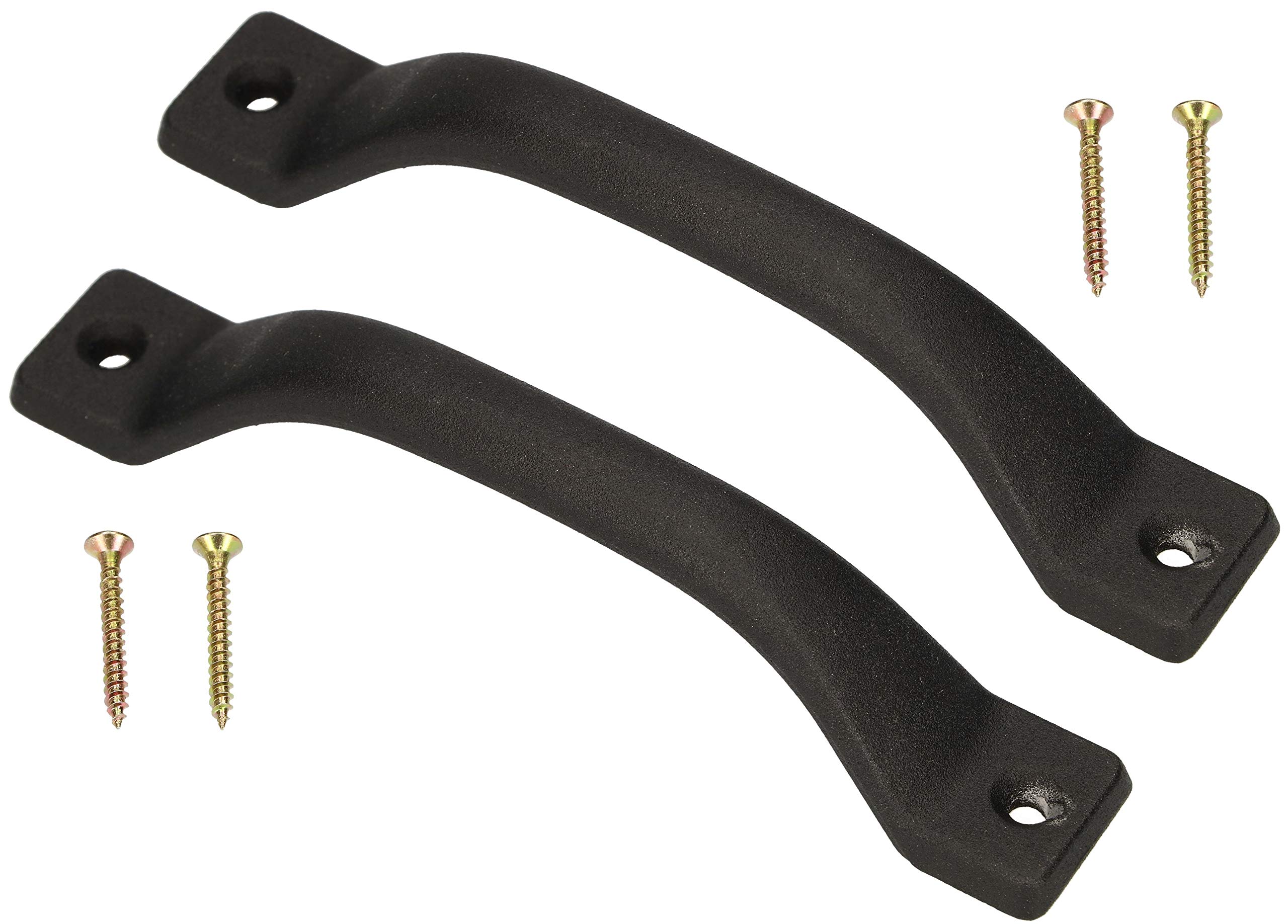 KOTARBAU® Set of 2 furniture handles, 140 mm (colour), kitchen handle, cabinet handle, drawer handle, drawer handle, bow handle, door handle for drawers, doors (black)