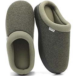 UBFEN Mens Slippers for Indoor Bedroom Memory Foam
