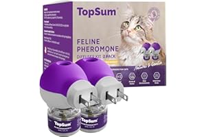 TopSum Cat Pheromone Diffuser: Premium Cat Calming Diffuser - Cat Calming Products - Pheromone for Cats - Cat Pheromones Diff