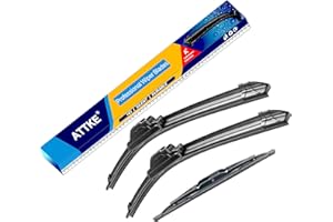ATTKE 3 Wiper Blades 26" + 20" Front Wiper + 16" Rear Wiper Blades for Dodge Grand Caravan 2008-2019/Chrysler Town & Country 2008-2016-OE Original Quality (Pack of 3)