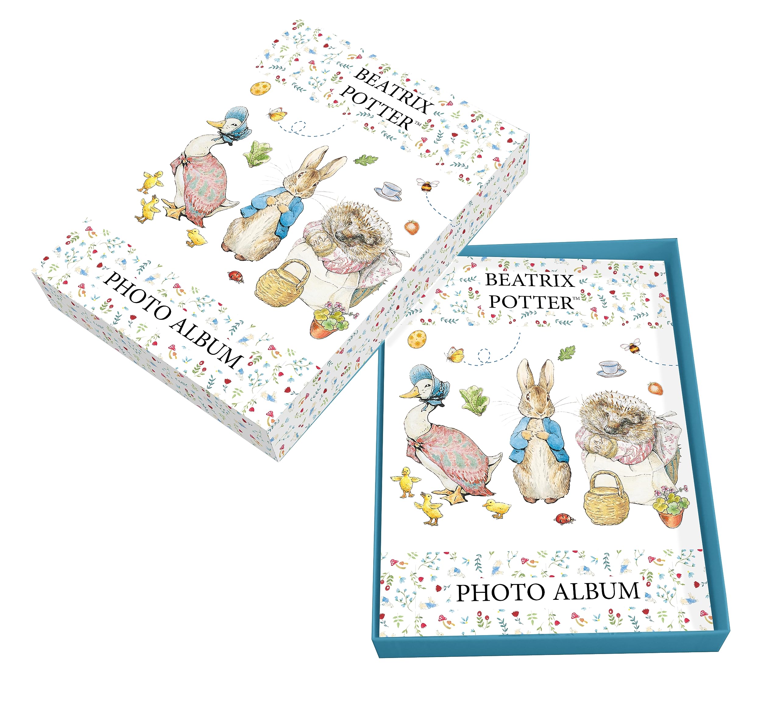 Portrait Photograph Album in Gift Box by Robert Frederick - Beatrix Potter Design - Holds 100 Photographs