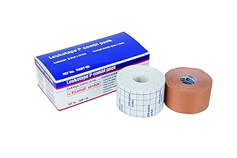 Patterson Medical Leukotape P Combi Pack mit Umreifung Tape und Fixierung Klebeband