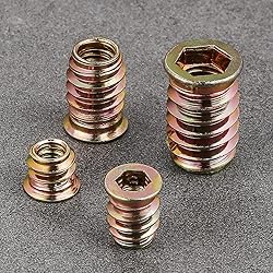 Wensilon 5/16”-20 100Pcs Threaded Insert for Wood