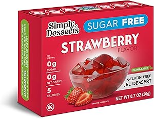 Simply Delish, Jel Dessert Strawberry, 0.7 Ounce